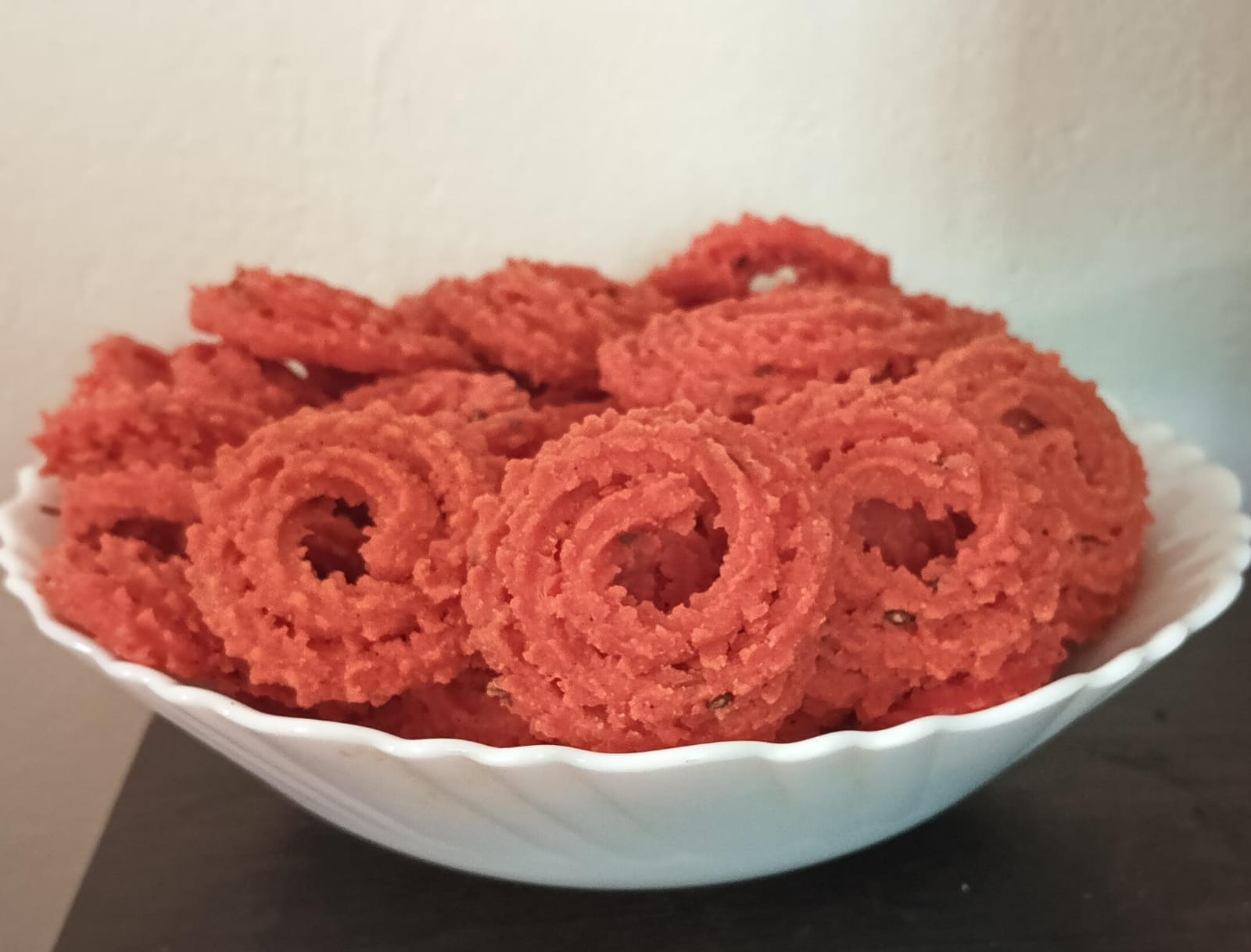 Basmathi rice beetroot chakuli